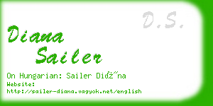 diana sailer business card